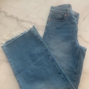 Banana Republic wide leg high rise jeans
